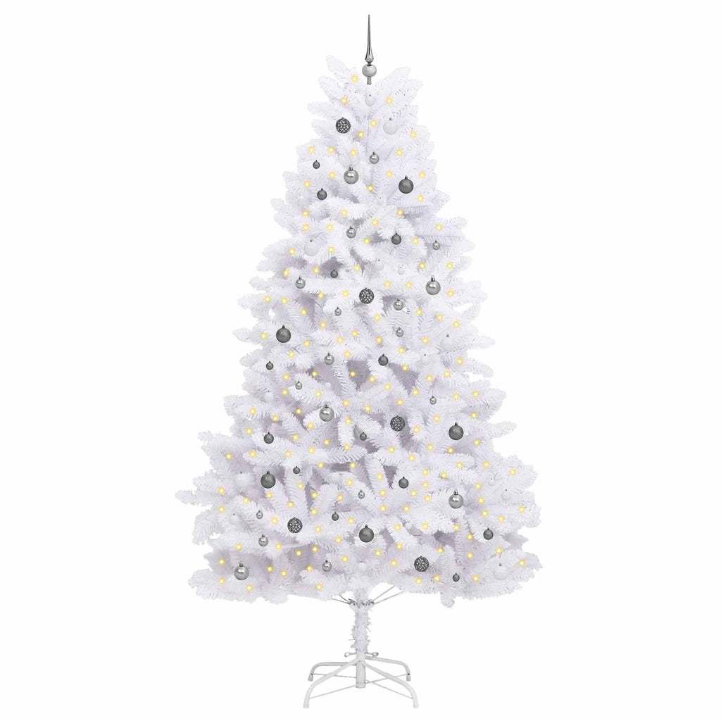 Künstlicher Weihnachtsbaum Weiß 138 x 138 x 300 cm