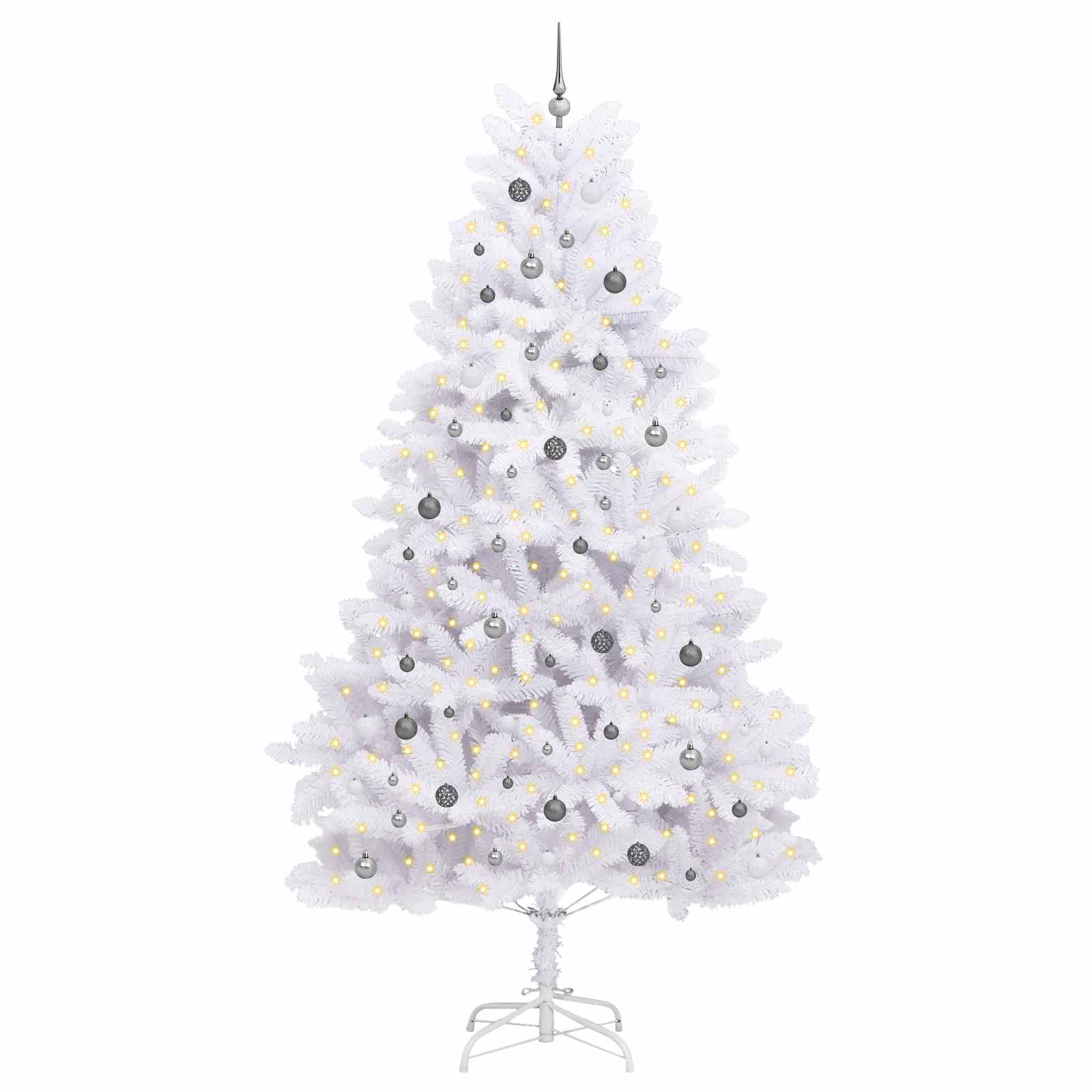 Künstlicher Weihnachtsbaum Weiß 138 x 138 x 300 cm