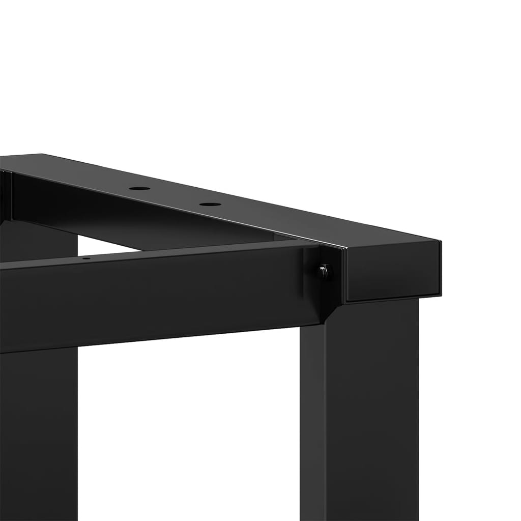 Couchtisch-Gestell in O-Form 140x30x43 cm Stahl
