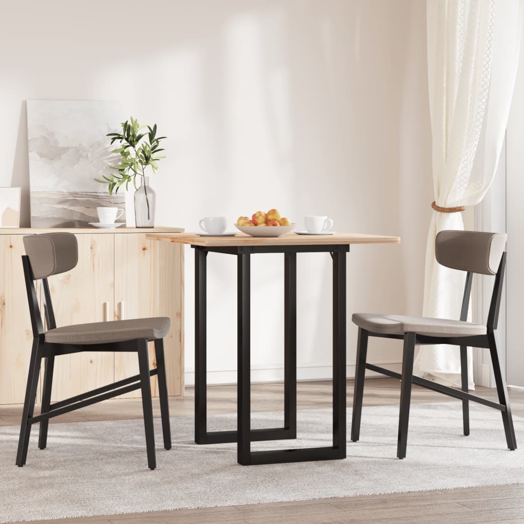 Esstisch-Gestell in O-Form 60x50x73 cm Stahl