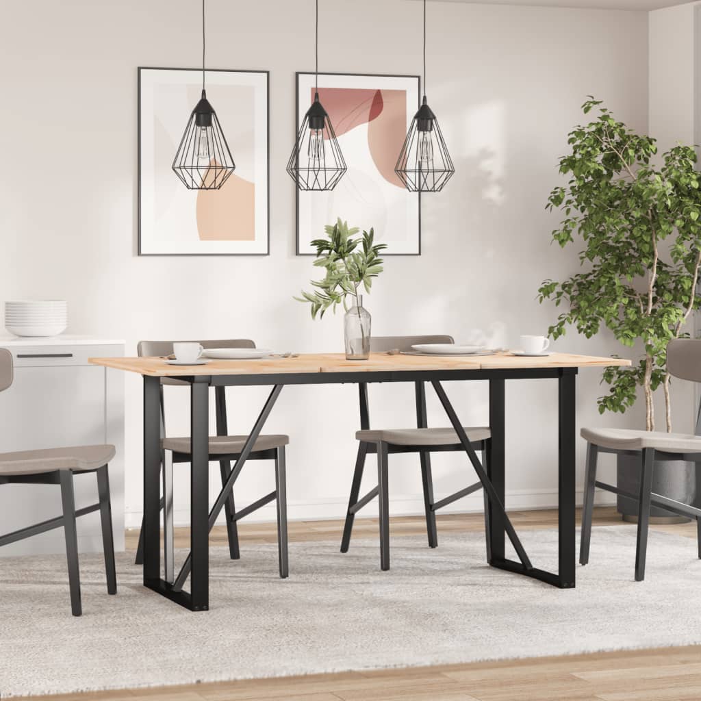 Esstisch-Gestell in O-Form 120x60x73 cm Stahl
