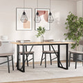 Esstisch-Gestell in O-Form 140x60x73 cm Stahl