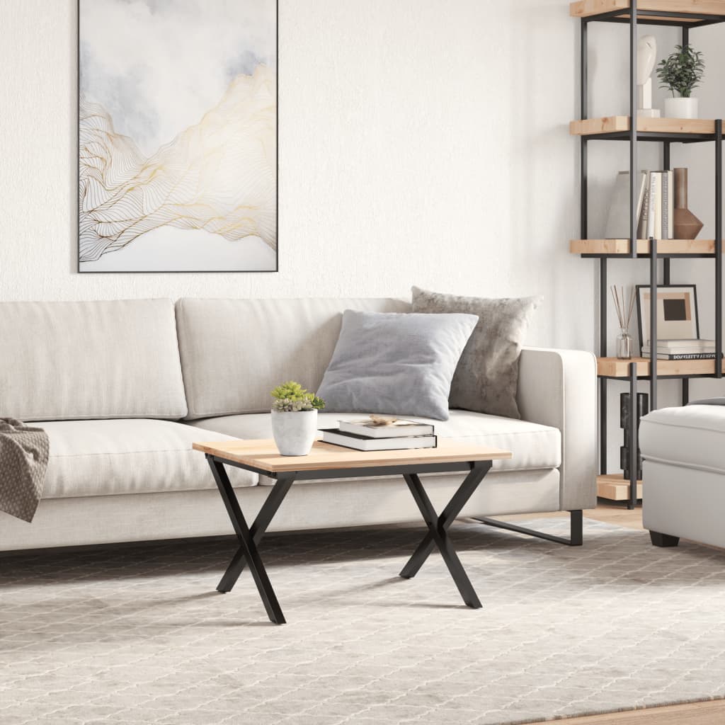 Couchtisch-Gestell in X-Form 50x40x38 cm Stahl
