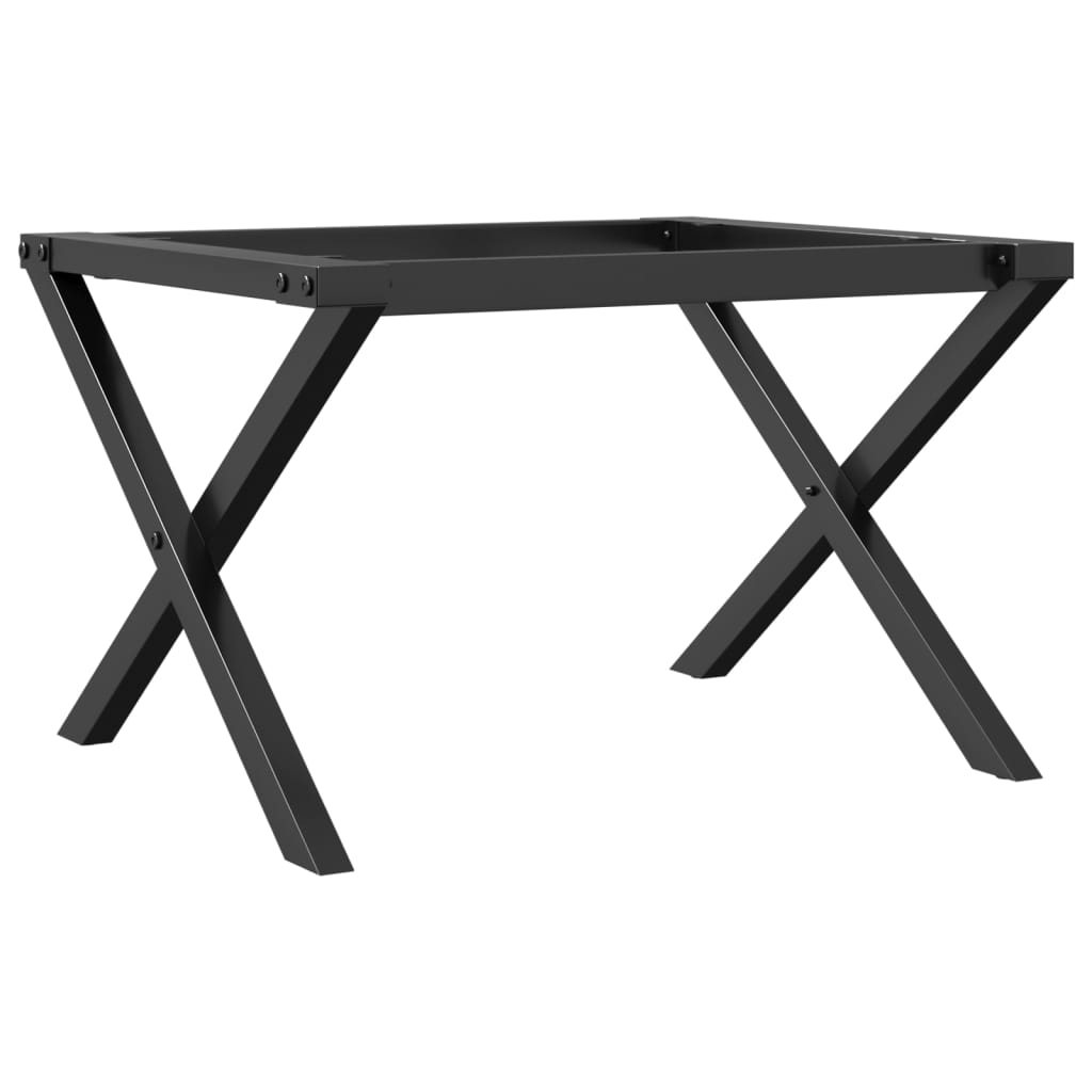 Couchtisch-Gestell in X-Form 60x40x38 cm Stahl