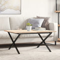 Couchtisch-Gestell in X-Form 80x70x43 cm Stahl