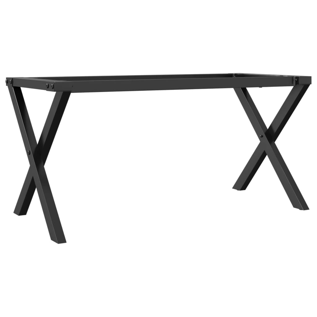 Couchtisch-Gestell in X-Form 90x30x43 cm Stahl