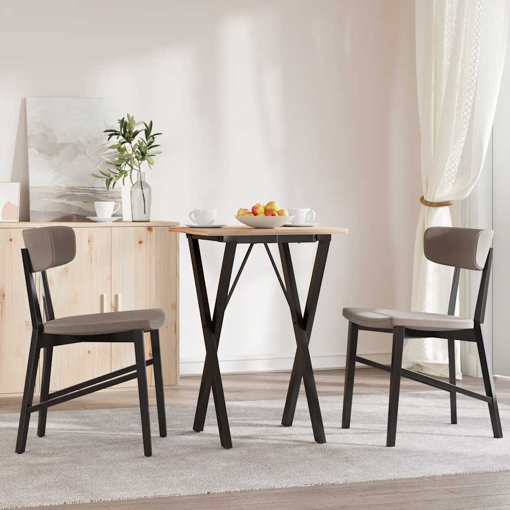 Esstisch-Gestell in X-Form 40x40x73 cm Stahl