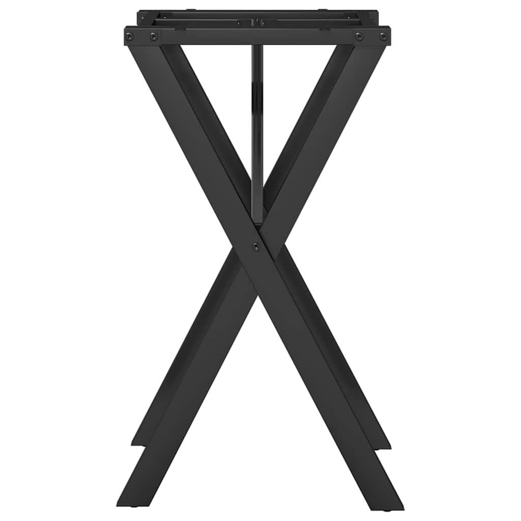 Esstisch-Gestell in X-Form 40x40x73 cm Stahl