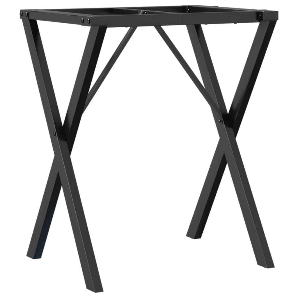 Esstisch-Gestell in X-Form 50x40x73 cm Stahl