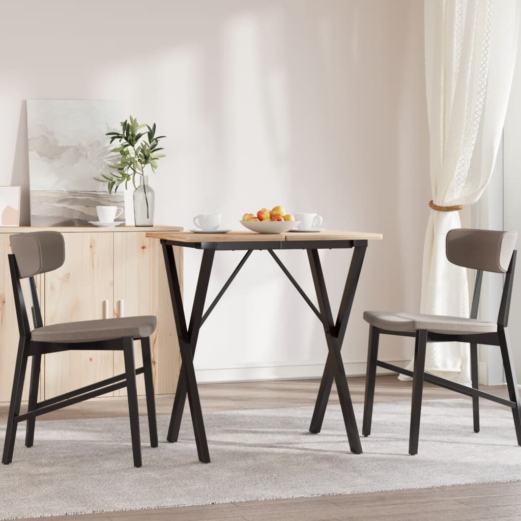 Esstisch-Gestell in X-Form 50x40x73 cm Stahl