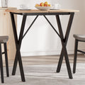 Esstisch-Gestell in X-Form 60x40x73 cm Stahl