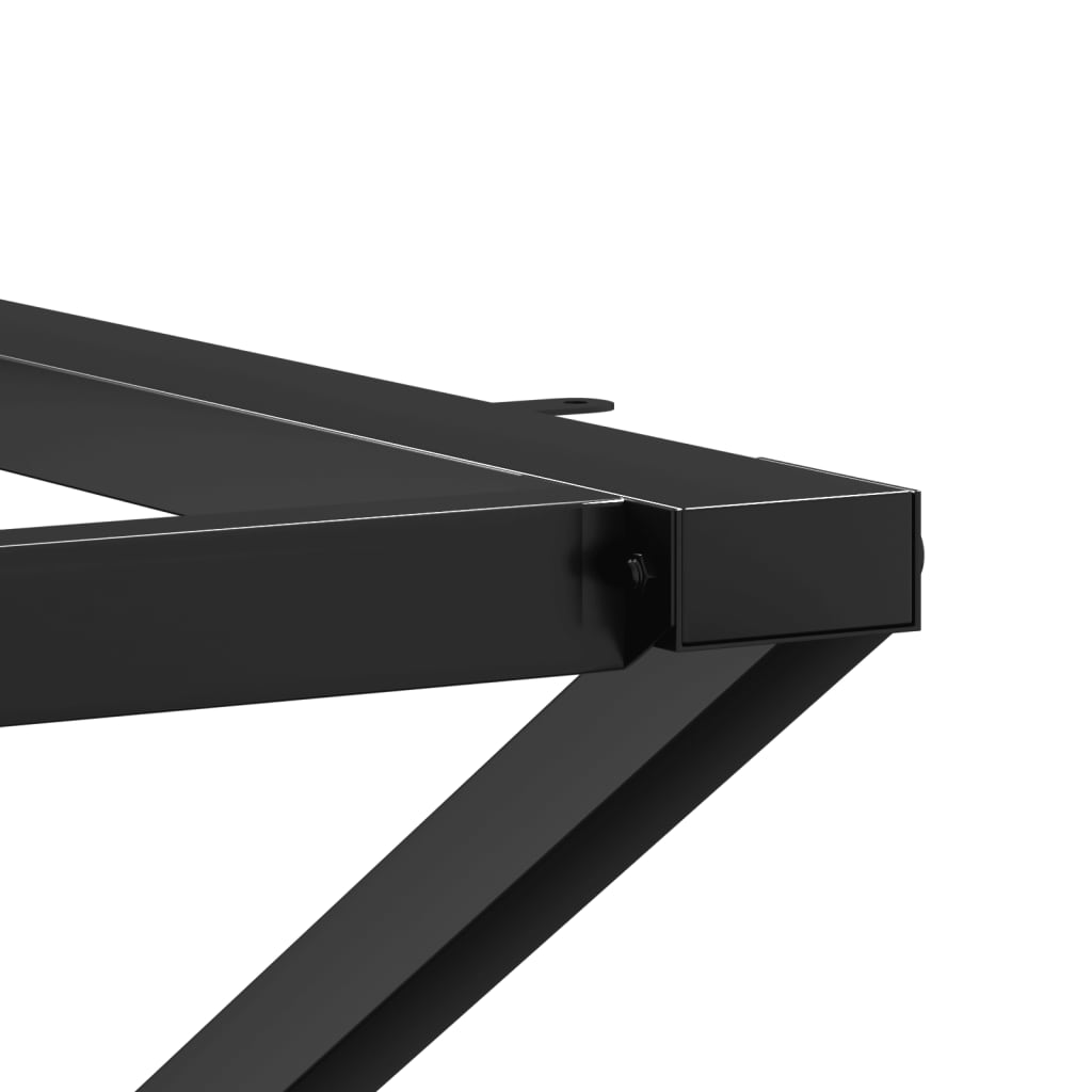 Esstisch-Gestell in X-Form 80x40x73 cm Stahl