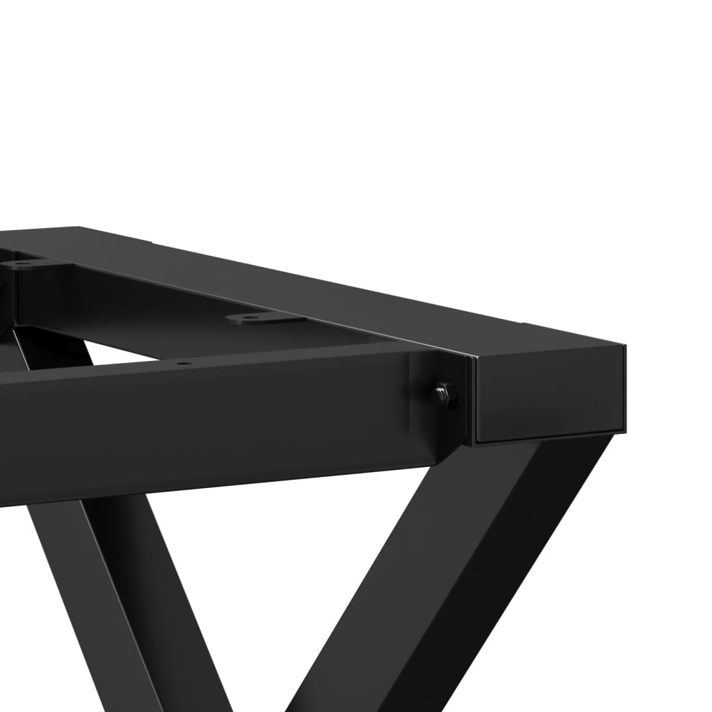 Esstisch-Gestell in X-Form 140x60x73 cm Stahl