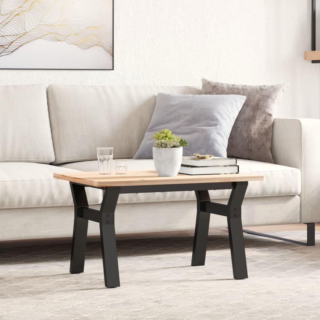 Couchtisch-Gestell in Y-Form 60x40x38 cm Stahl