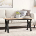 Couchtisch-Gestell in Y-Form 90x30x43 cm Stahl