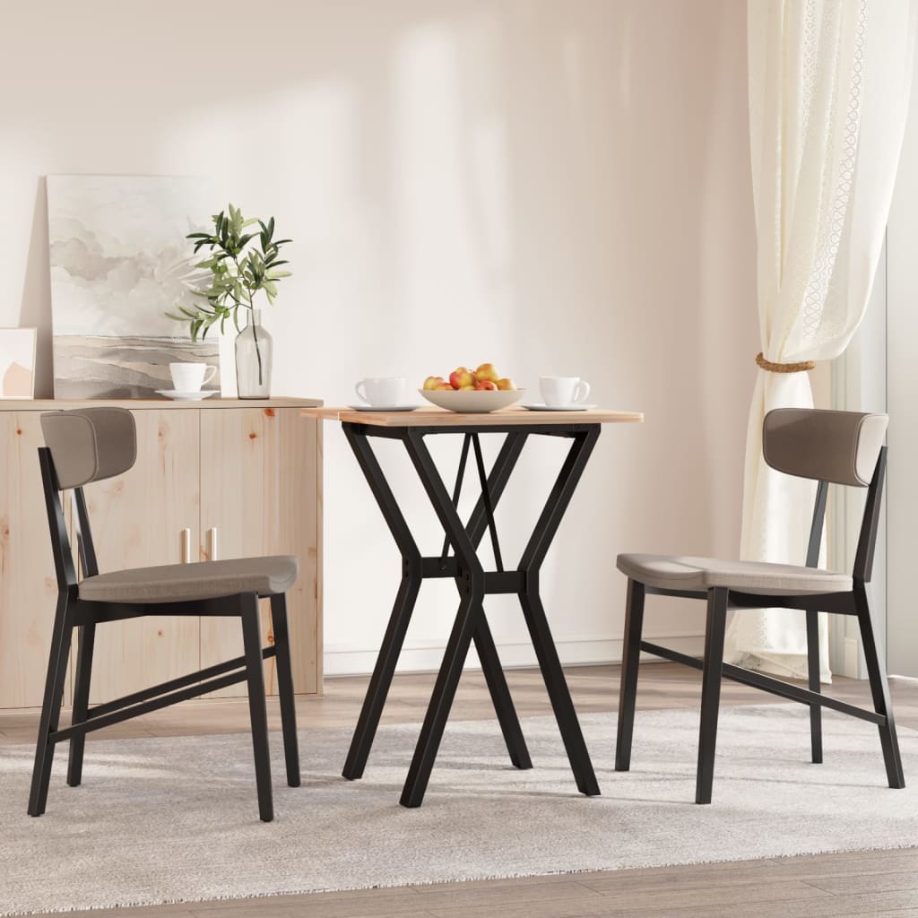 Esstisch-Gestell in Y-Form 40x40x73 cm Stahl