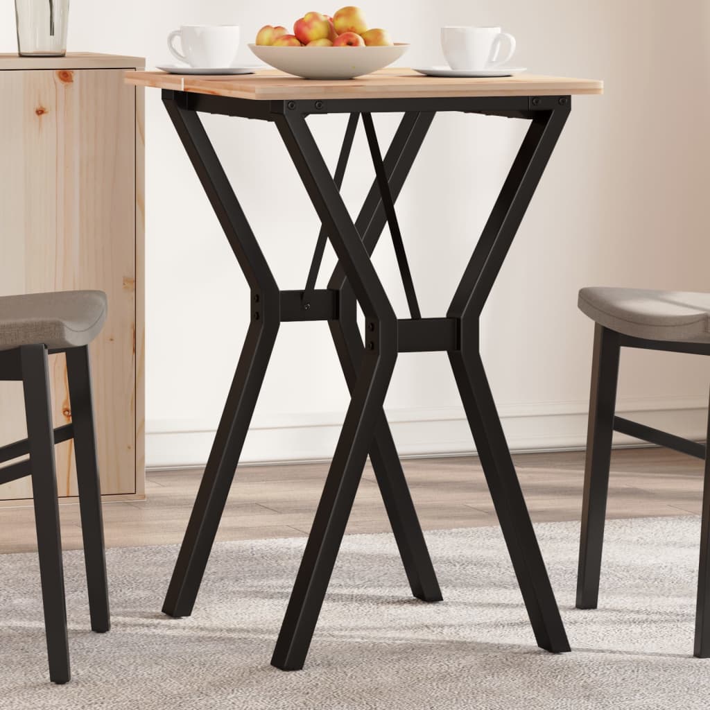 Esstisch-Gestell in Y-Form 50x40x73 cm Stahl