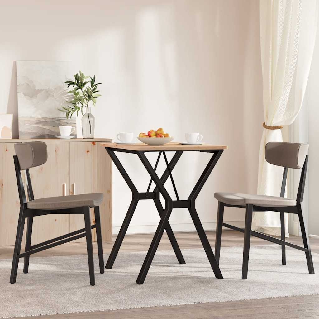 Esstisch-Gestell in Y-Form 60x50x73 cm Stahl