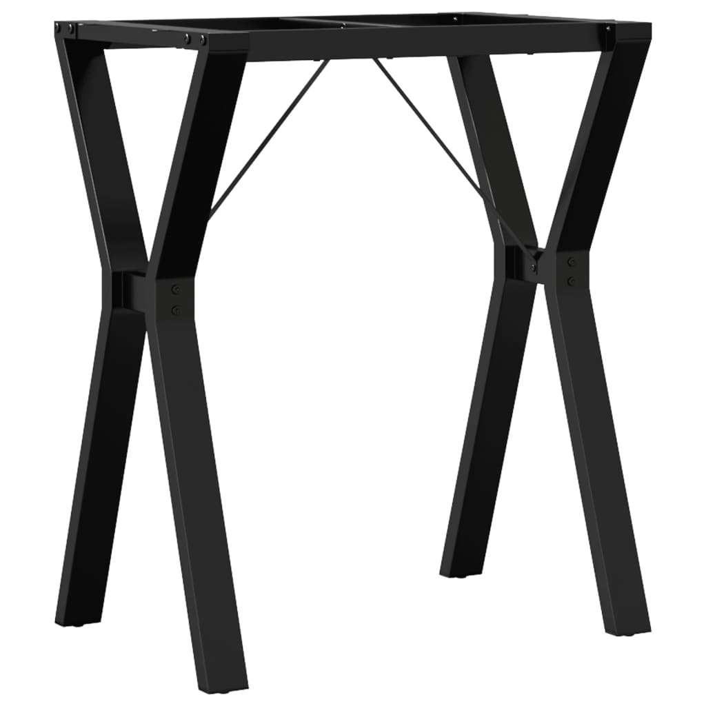 Esstisch-Gestell in Y-Form 60x40x73 cm Stahl