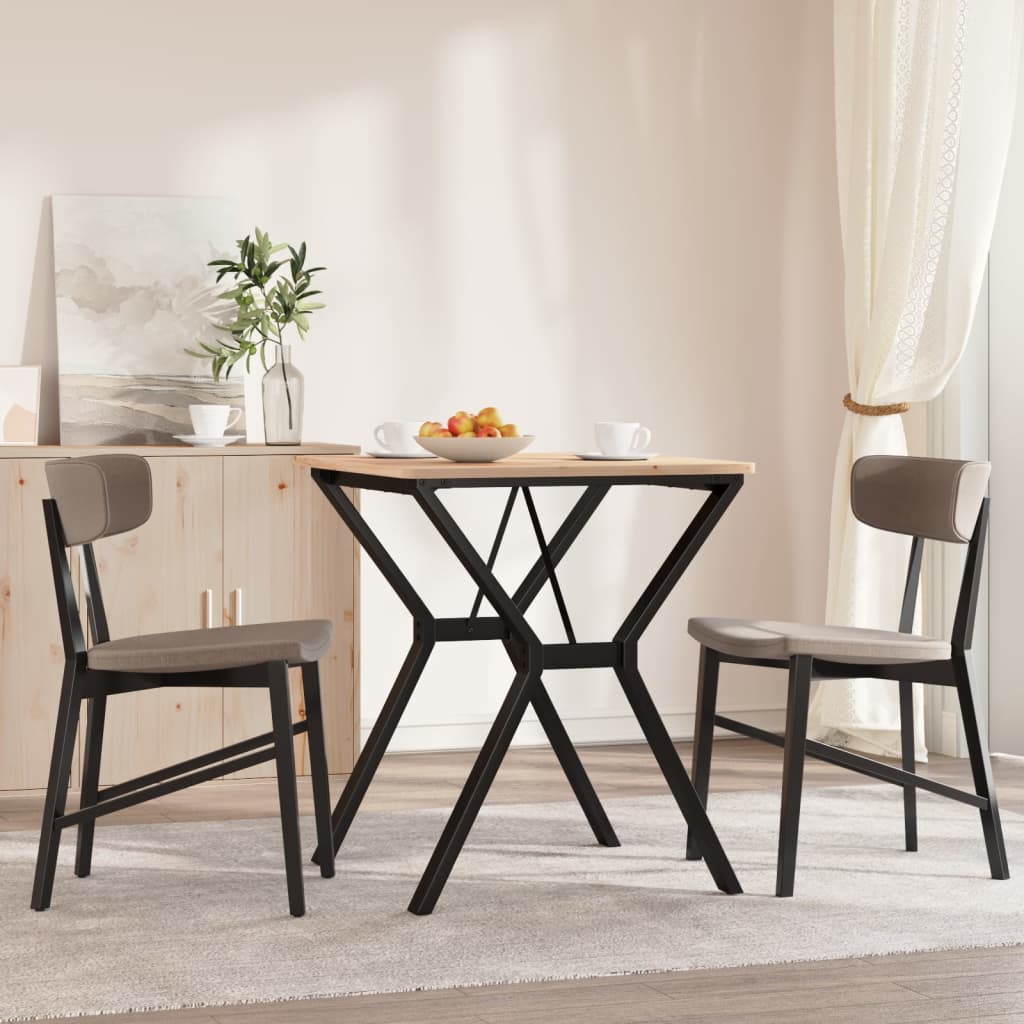 Esstisch-Gestell in Y-Form 60x60x73 cm Stahl