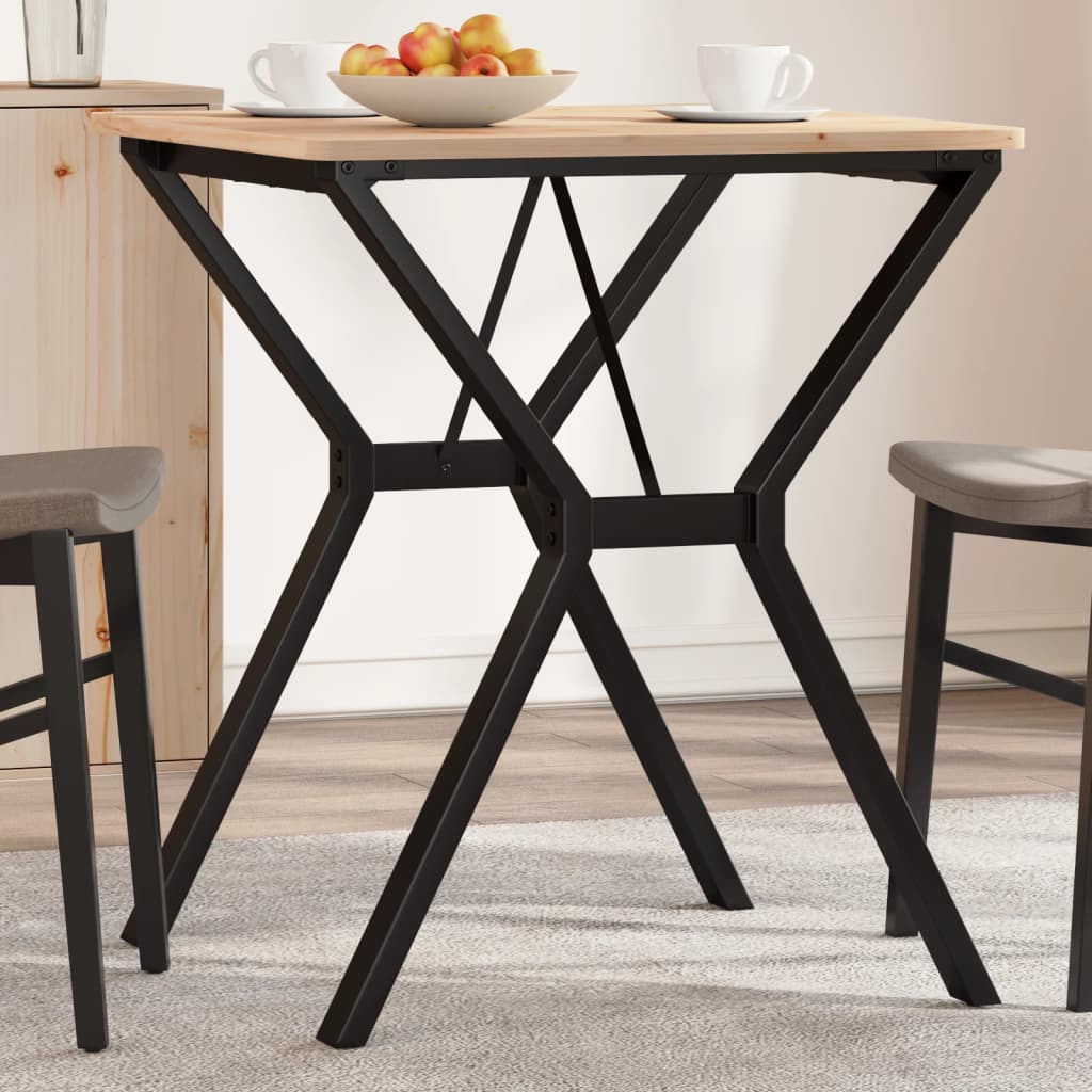 Esstisch-Gestell in Y-Form 60x60x73 cm Stahl