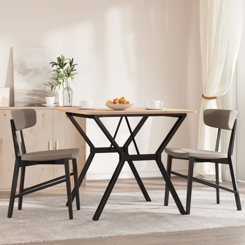 Esstisch-Gestell in Y-Form 70x70x73 cm Stahl