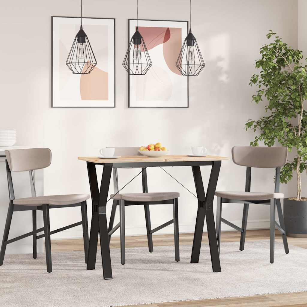 Esstisch-Gestell in Y-Form 80x40x73 cm Stahl