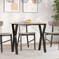 Esstisch-Gestell in Y-Form 80x40x73 cm Stahl