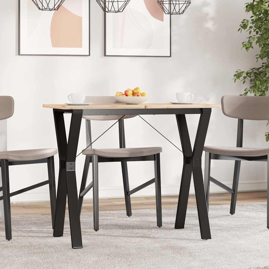 Esstisch-Gestell in Y-Form 80x40x73 cm Stahl