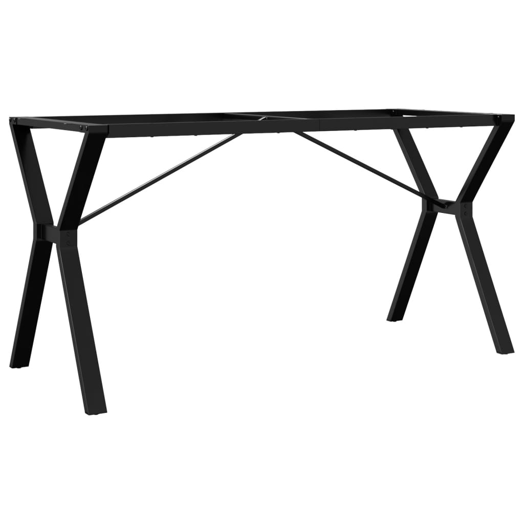 Esstisch-Gestell in Y-Form 140x60x73 cm Stahl
