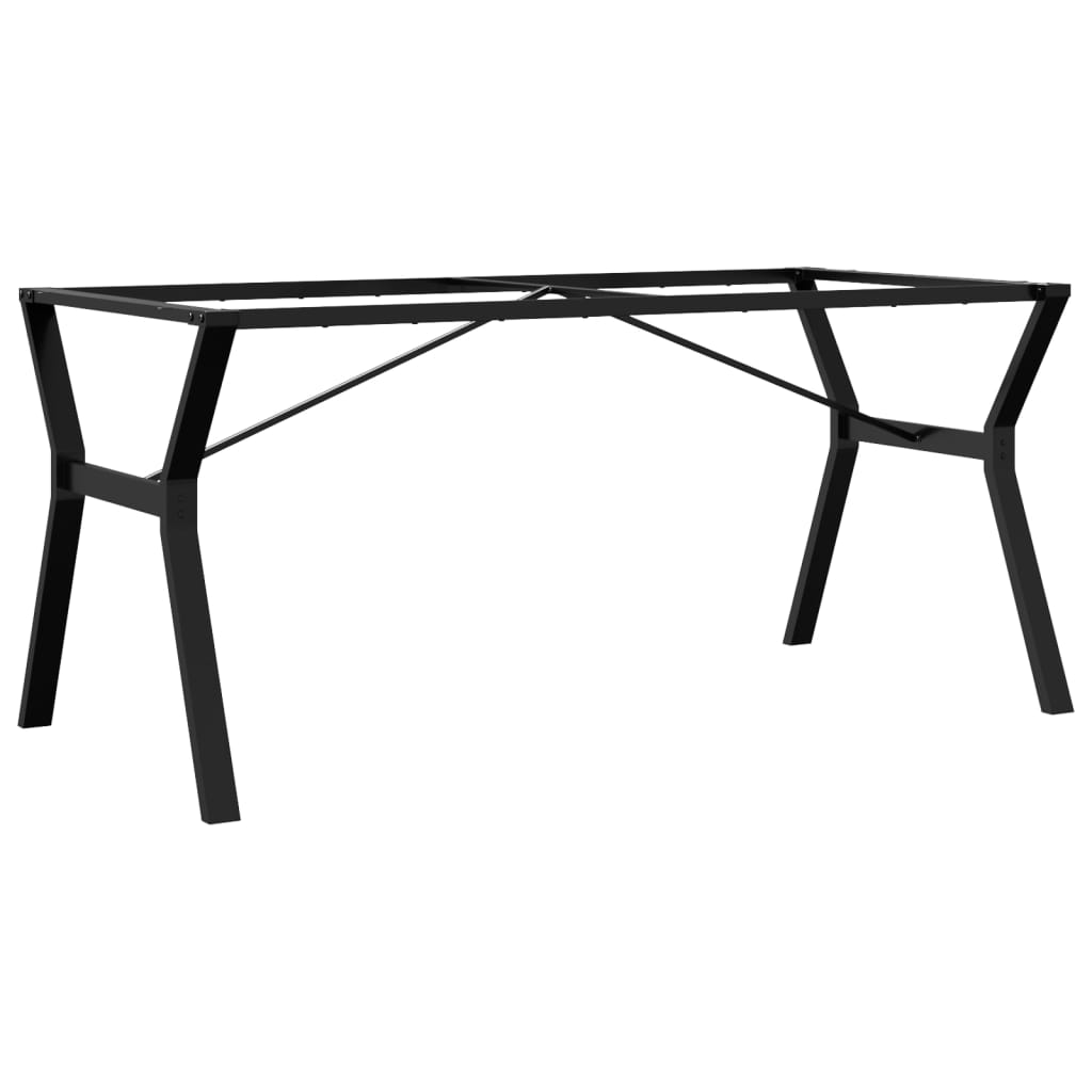 Esstisch-Gestell in Y-Form 160x80x73 cm Stahl