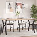Esstisch-Gestell in Y-Form 160x80x73 cm Stahl