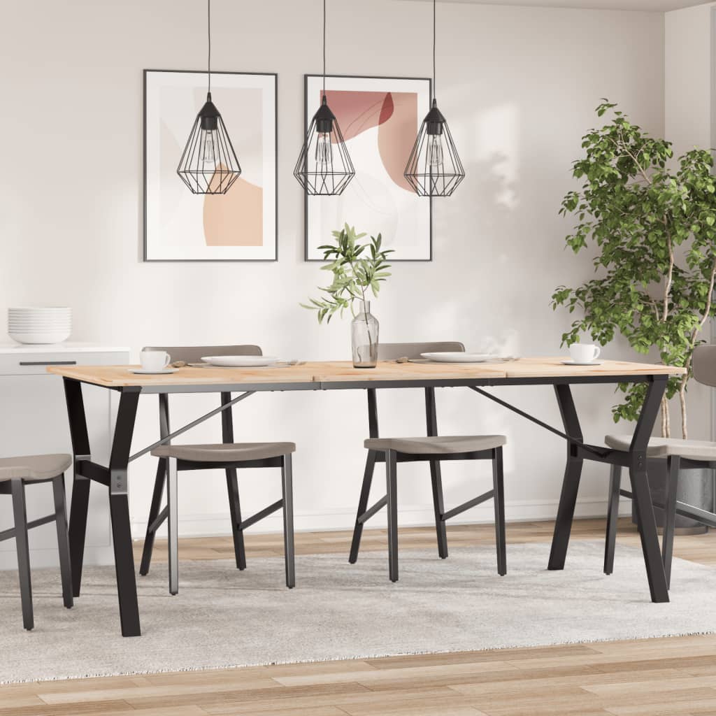 Esstisch-Gestell in Y-Form 180x80x73 cm Stahl