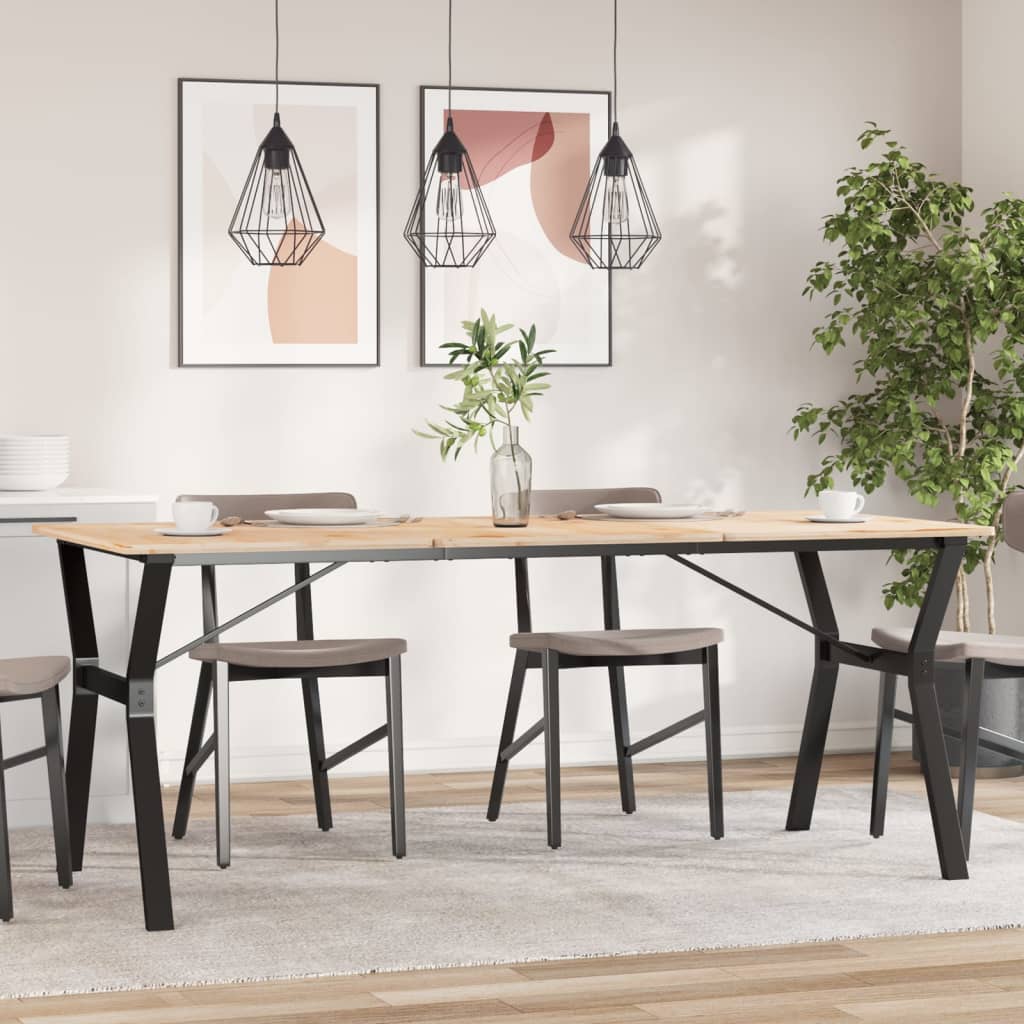 Esstisch-Gestell in Y-Form 180x80x73 cm Stahl