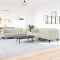 2-tlg. Sofagarnitur Creme Samt