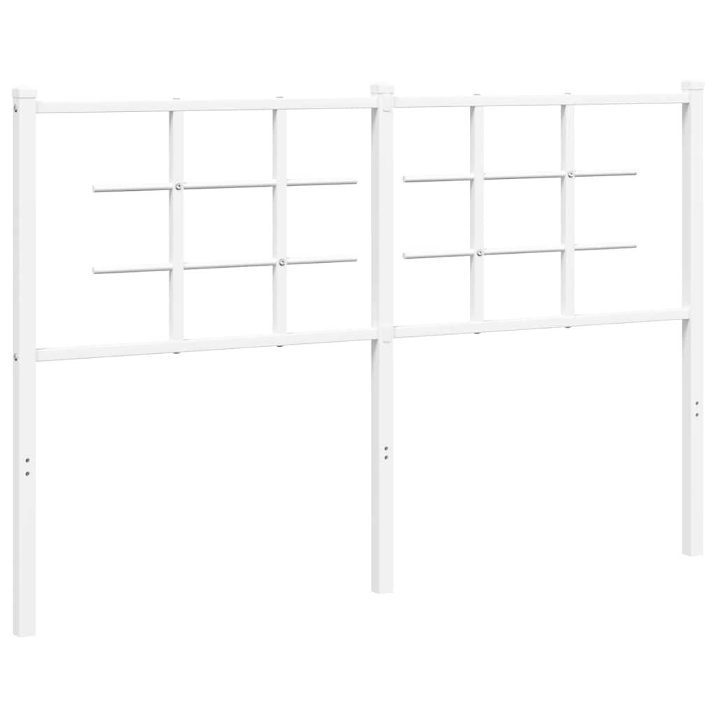 Ersatz-Kopfteil Metall Weiß 135 cm