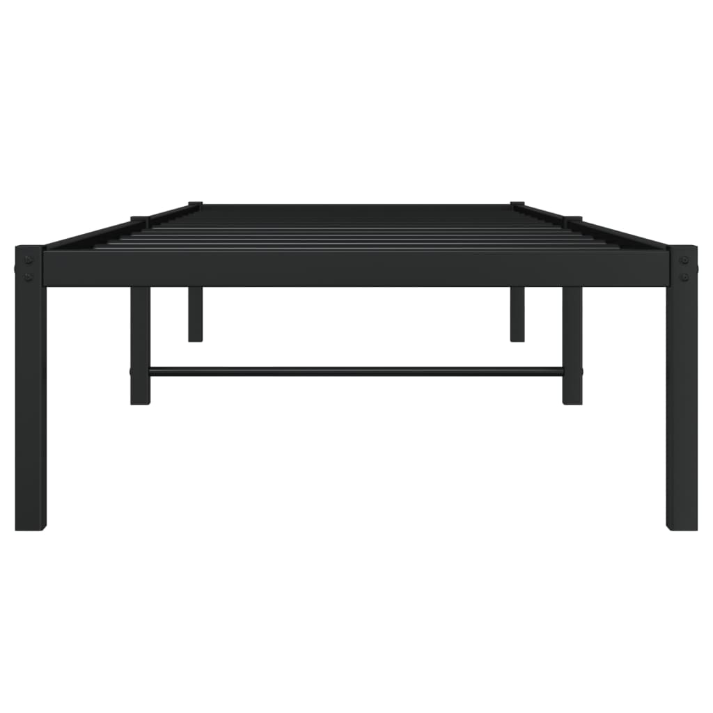 Bettgestell Metall Schwarz 80x200 cm