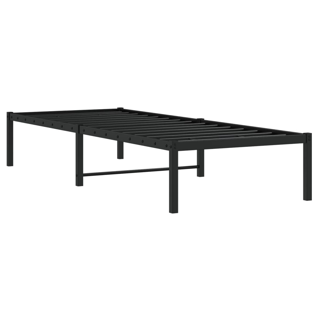 Bettgestell Metall Schwarz 80x200 cm