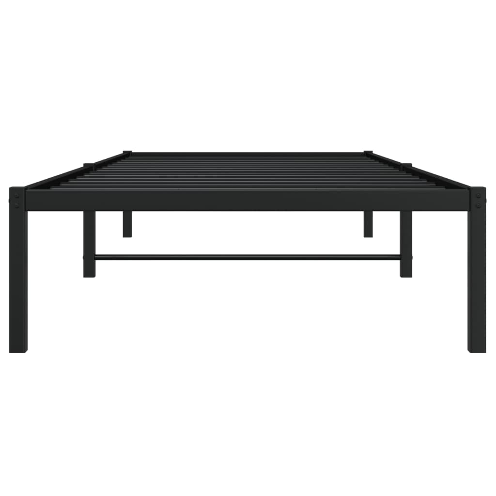 Bettgestell Metall Schwarz 90x190 cm