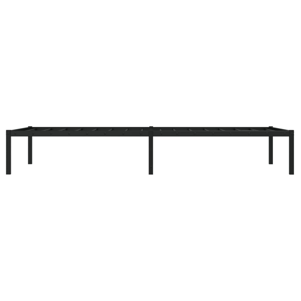 Bettgestell Metall Schwarz 90x190 cm