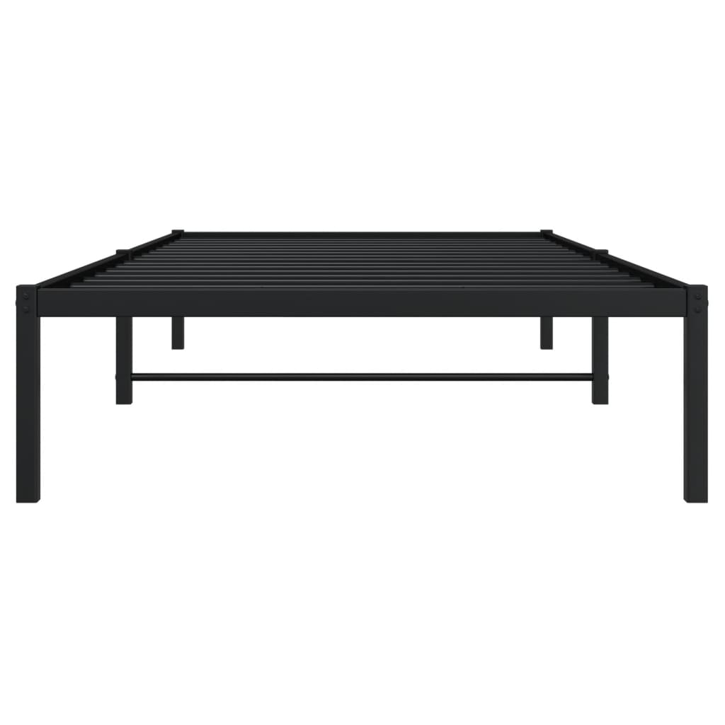 Bettgestell Metall Schwarz 100x200 cm