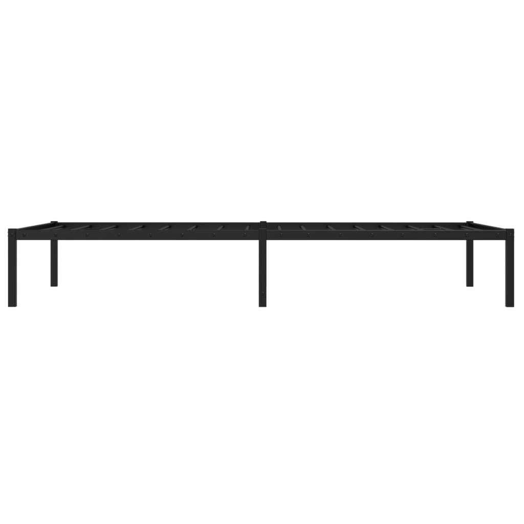Bettgestell Metall Schwarz 100x200 cm