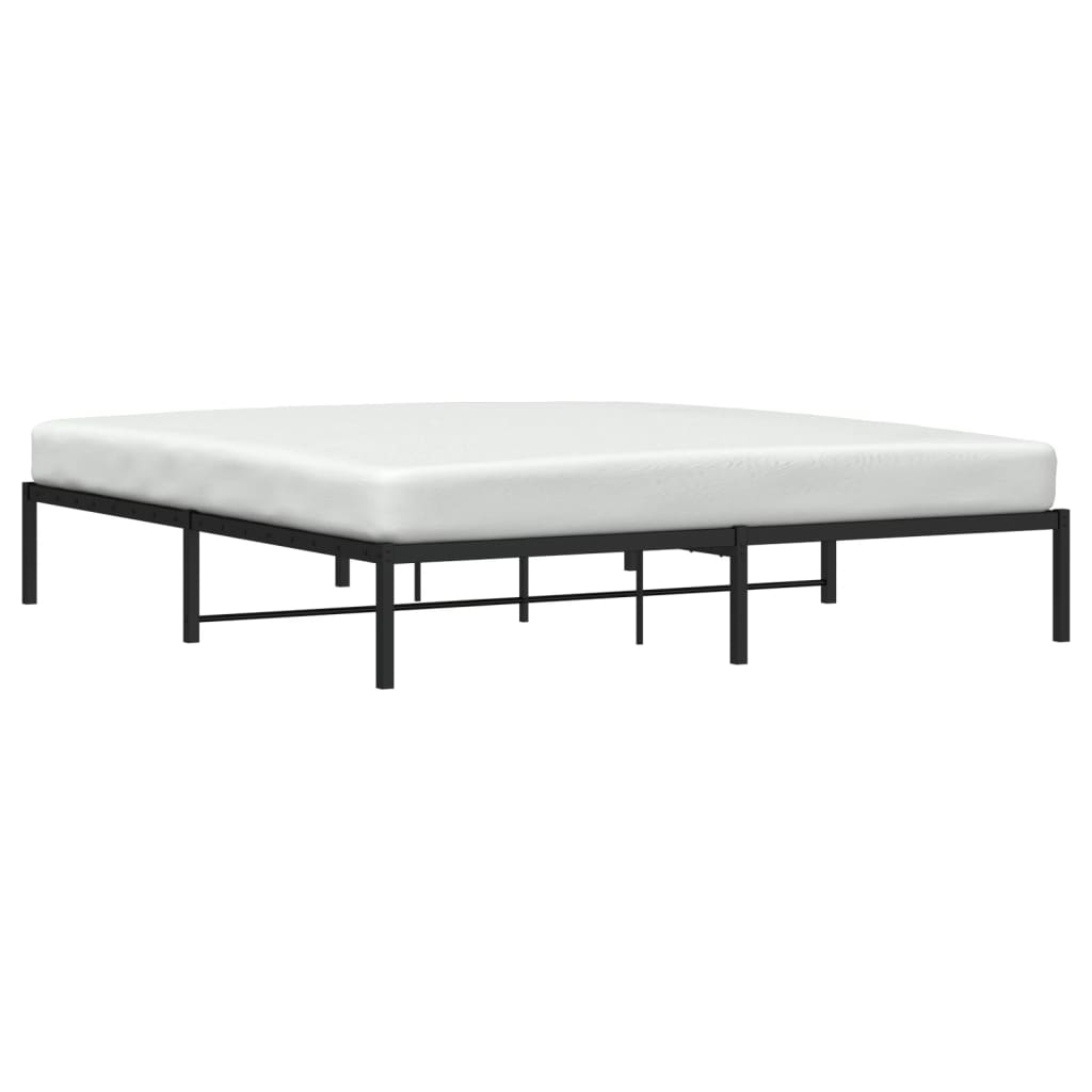 Bettgestell Metall Schwarz 180x200 cm