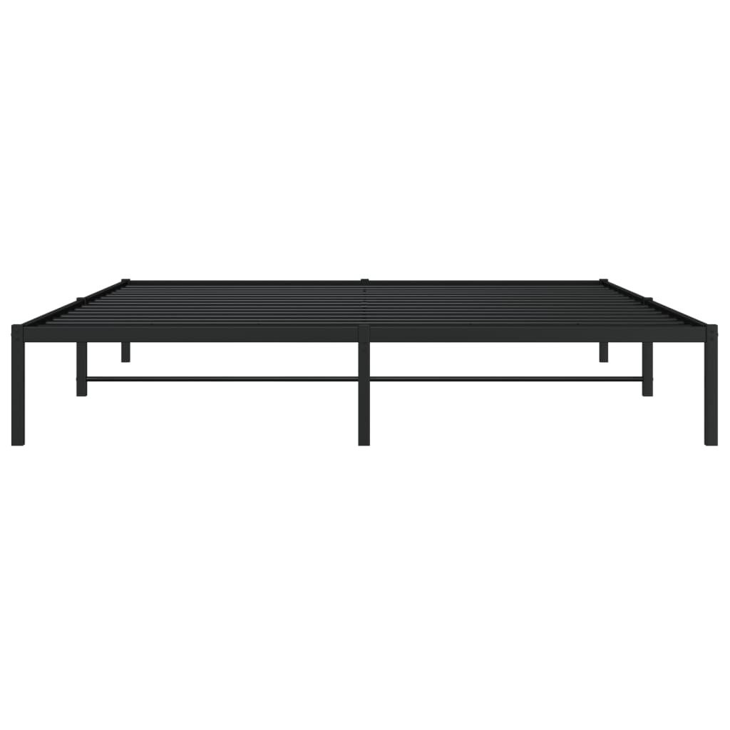 Bettgestell Metall Schwarz 180x200 cm