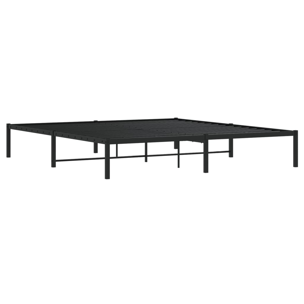 Bettgestell Metall Schwarz 180x200 cm