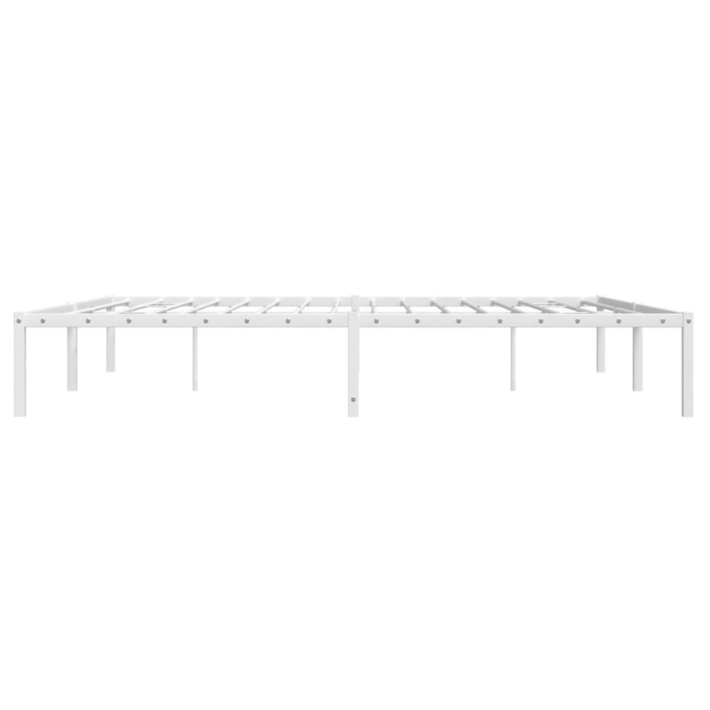 Bettgestell Metall Weiß 180x200 cm