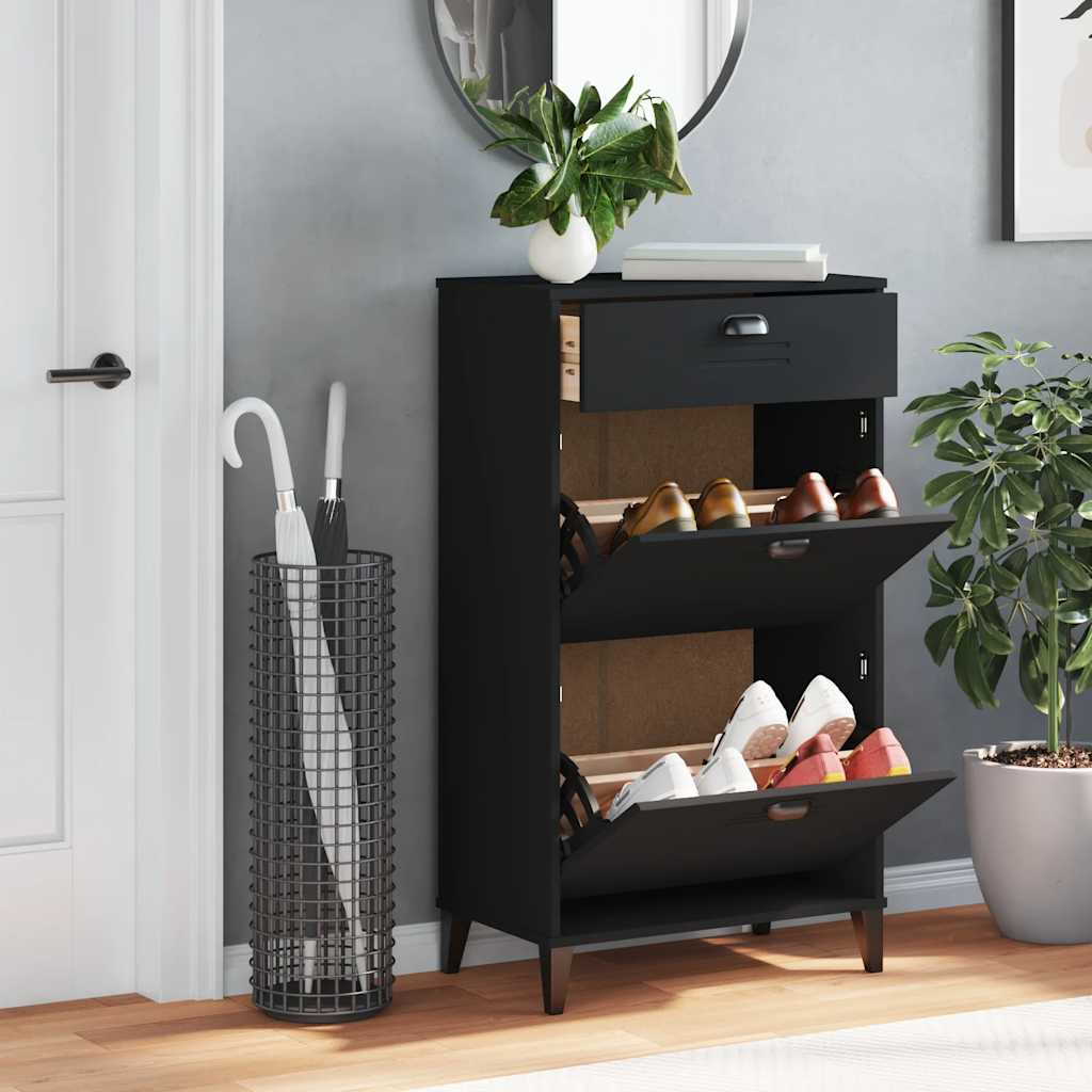 Schuhschrank VIKEN Schwarz Holzwerkstoff