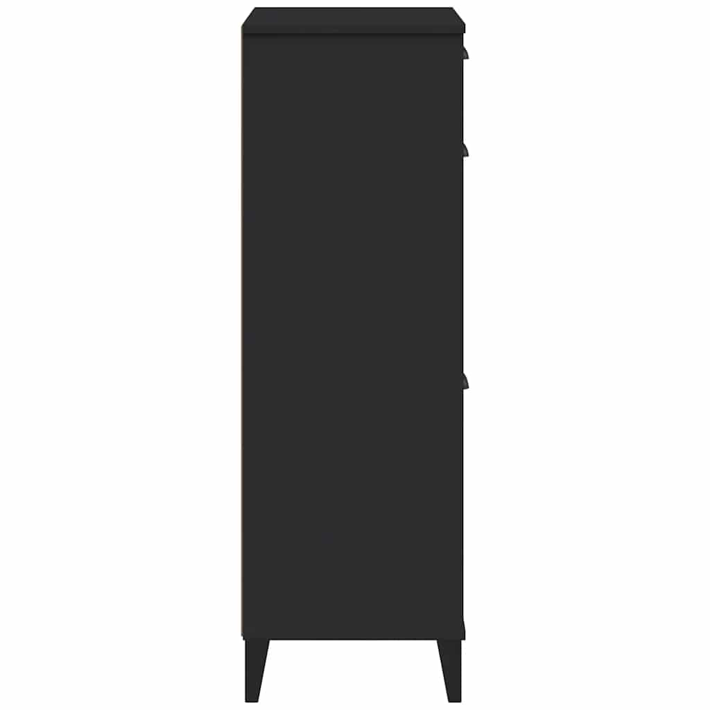 Schuhschrank VIKEN Schwarz Holzwerkstoff