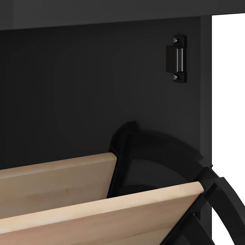 Schuhschrank VIKEN Schwarz Holzwerkstoff