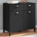 Sideboard VIKEN Schwarz 80x40x80 cm Holzwerkstoff